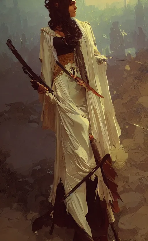 Image similar to a personification of the country lebanon, highly detailed, digital painting, artstation, concept art, sharp focus, illustration, art by greg rutkowski and alphonse mucha