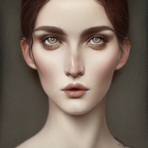 Prompt: tom bagshaw portrait, very beautiful artist in a full dress and long thin lustrous auburn hair, professionally retouched, focus eyes, ultra realistic soft painting, insanely detailed linework, symmetrical accurate intricate features, behance, 8 k