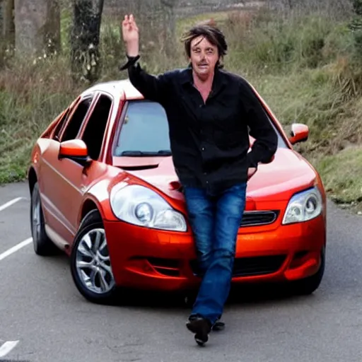 Image similar to Richard Hammond crashing a car