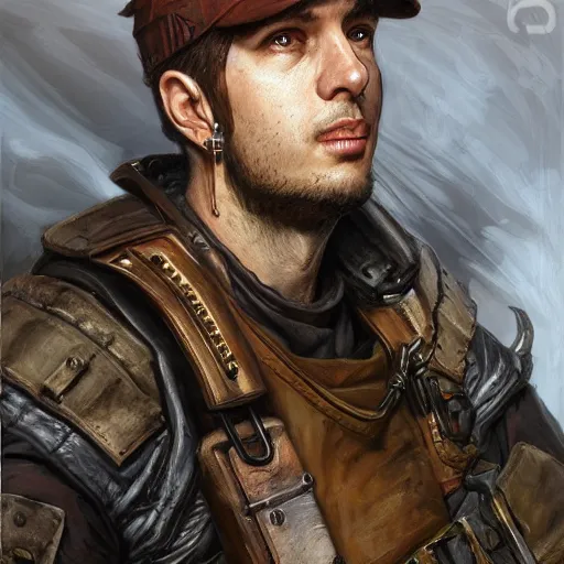 Image similar to The CS:GO professional player KennyS as a fantasy D&D character, portrait art by Donato Giancola and Bayard Wu, digital art, trending on artstation, 4k