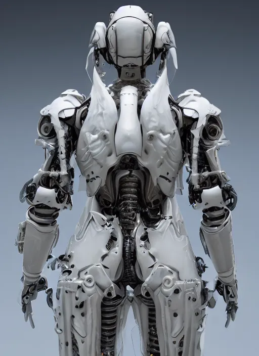 Prompt: a photorealistic dramatic hyperrealistic render of an exosuit angel in white bone armor with mechanical wings, ultra realistic details, well worn by paul dave malla, cedric seaut from artstation, beautiful dramatic dark moody tones and lighting, cinematic atmosphere, studio lighting, global illumination, shadows, dark background, concept design art octane render, 8 k