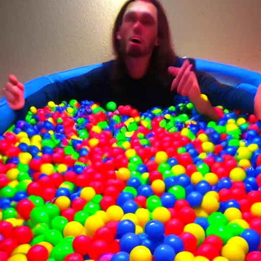 Image similar to Jerma985 playing in a ball pit