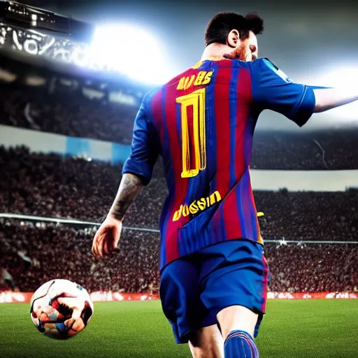 Messi as cyborg, ultra realistic,detailed,4K,unreal | Stable Diffusion ...