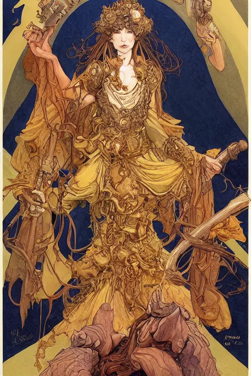 Image similar to three handed god, highly detailed, sharp focus, digital painting, illustration, trending on artstation, by rebecca guay, michael kaluta, charles vess