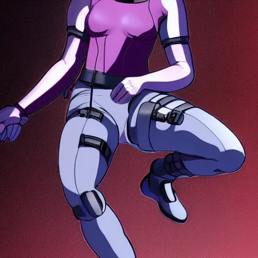 Prompt: motoko, ghost in the shell by shirow masamune