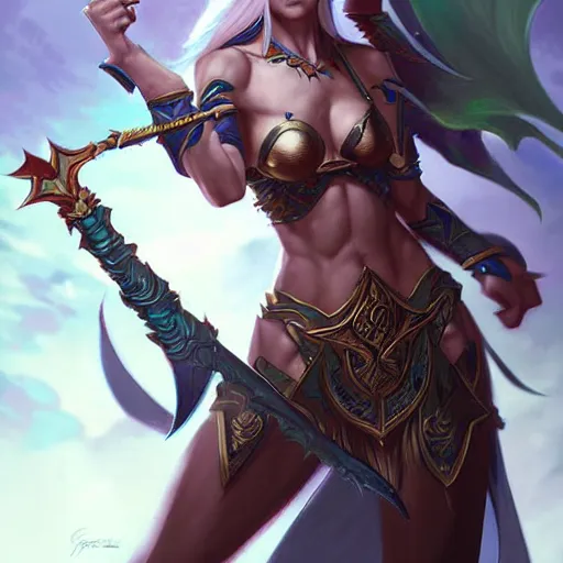 Image similar to fantasy art elves Warrior, ultradetailed, by ross tran, by artgerm, by greg rutkowski