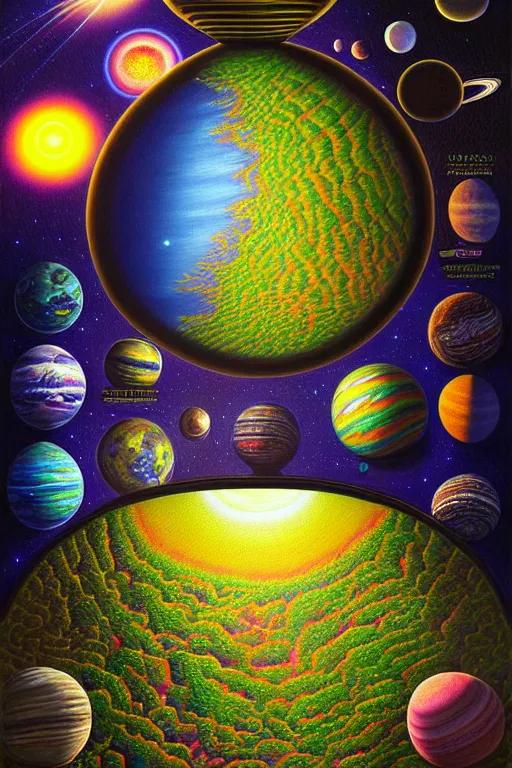 Prompt: a photorealistic painting of the entire planet is a terrarium experiment for aliens by johfra bosschart, lisa frank, dark fantasy art, high detail, trending on artstation