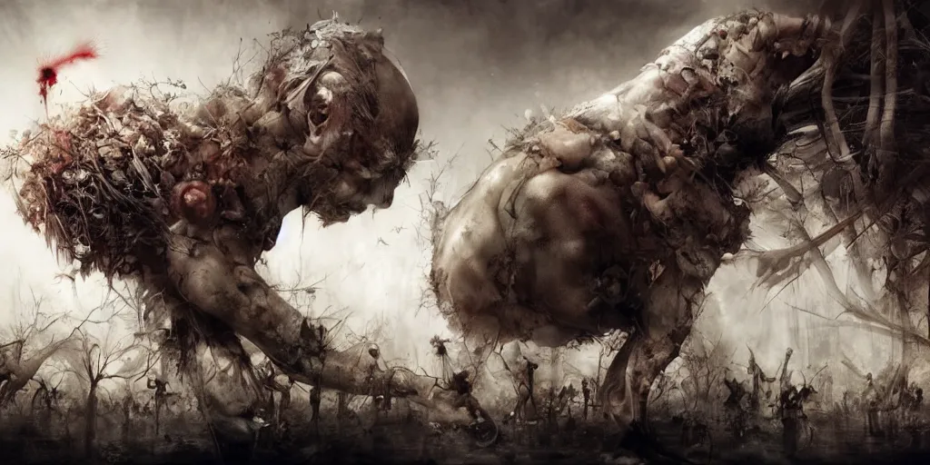 Image similar to The end of mankind, by ryohei hase