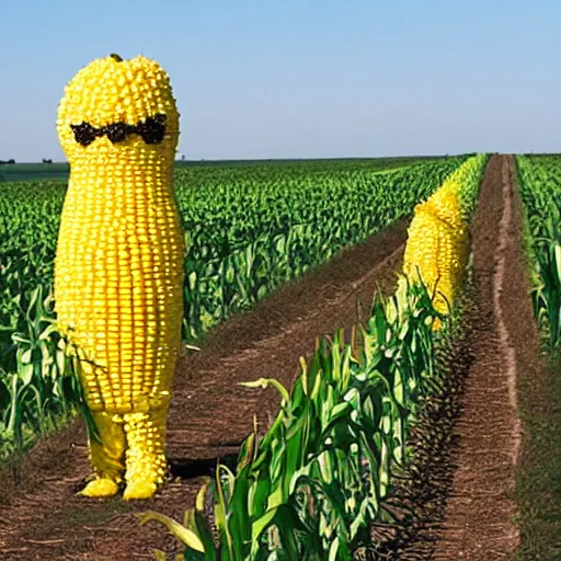 Image similar to corn monster,