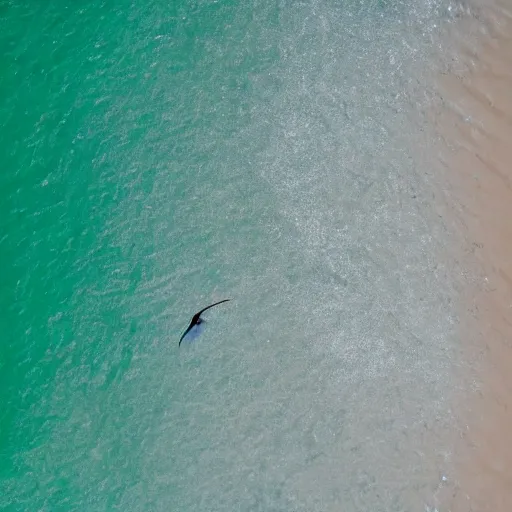 Image similar to simmetrical photo of a seagull flying seen exactly from above. Watching down. Seagull seen from above. 4k still award winning. Pleasant look and colors. Sea on the background.