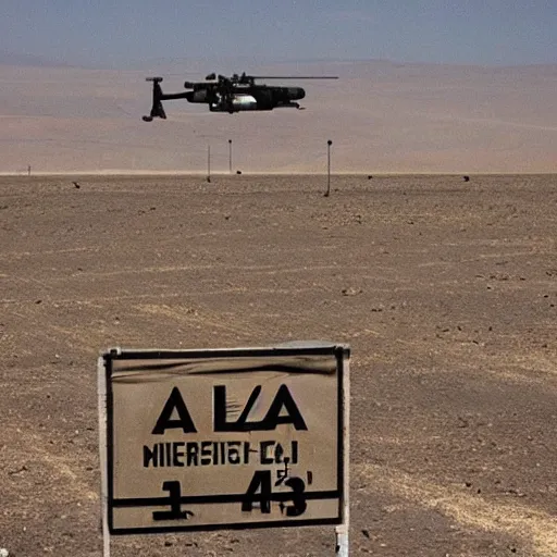 Image similar to area 51, alian, miltary