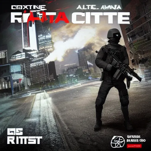 Image similar to “ rtx on, 3 0 9 0 capable, 2 1 savage in counter terrorist uniform, fighting crime in the city of atlanta, unreal engine, concept art ”