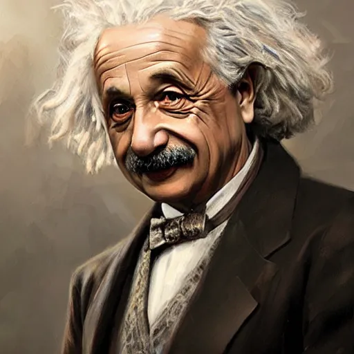 albert einstein as a realistic fantasy d & d | Stable Diffusion