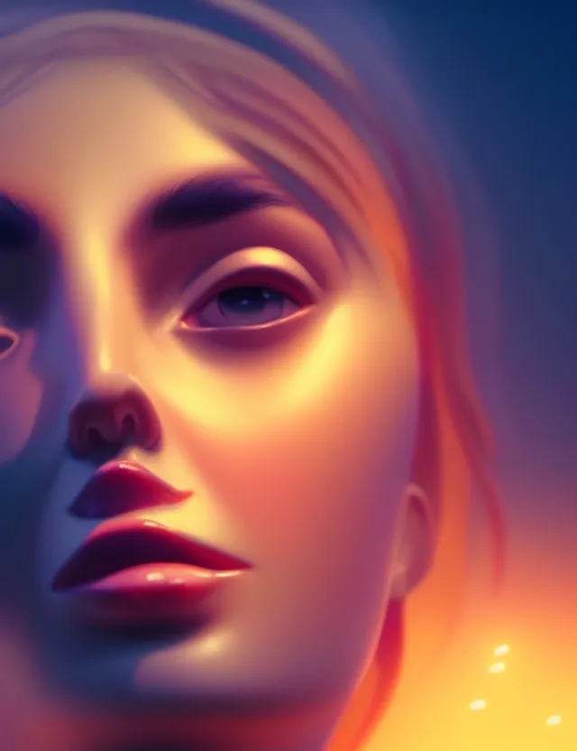 Prompt: blurred background. close-up portrait of a goddess in crown, by Aykut Aydogdu and Barclay Shaw and Alena Aenami, Atey Ghailan, octane render, unreal engine, cinematic counter light, high detail, octane render, 4k