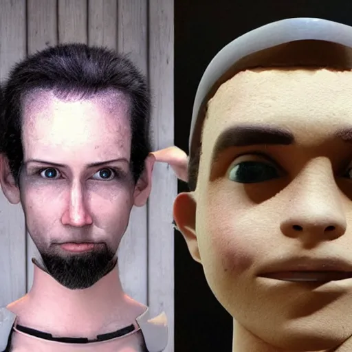 Image similar to uncanny valley