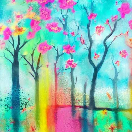 Image similar to colorful dream in style of Jaye Kang