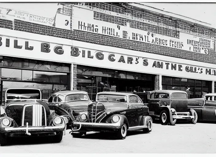 Image similar to big bill hell's cars, automobile dealership in baltimore, maryland