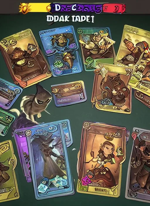 Image similar to rpg card game, dark, cute