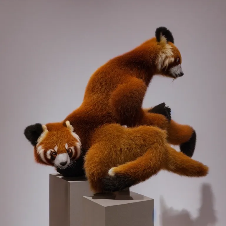 Minecraft Player's Enormous Red Panda Sculpture Is A Sight To Behold