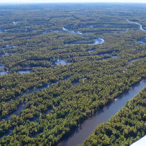 Prompt: a city on the moon with trees. river in the foreground. ocean in the background