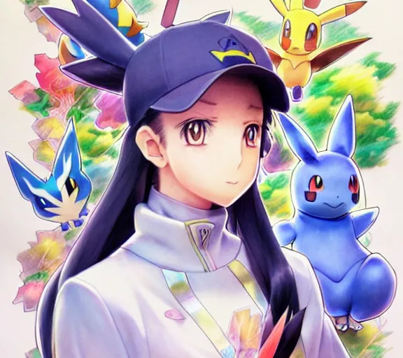 prompthunt: fanart of a pokemon trainer, beautiful shadowing, 3 d  shadowing, reflective surfaces, illustrated completely, 8 k beautifully  detailed pencil illustration, extremely hyper - detailed pencil  illustration, intricate, epic composition, very very