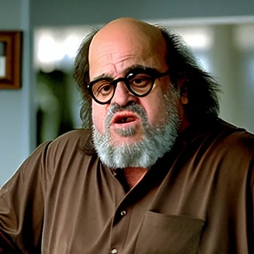 Image similar to the dude from the big lebowski played by danny devito