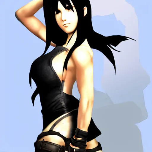 Prompt: tifa lockhart by mingchen shen