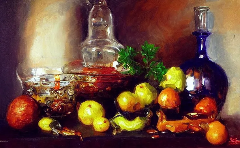 Image similar to Alchemy amazing still life composition. By Konstantin Razumov, chiaroscuro, highly detailded