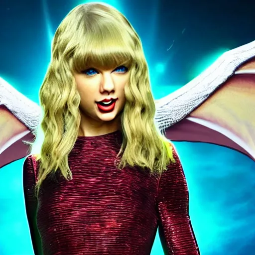 Prompt: taylor swift as a dragon ball character