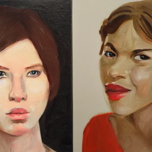 Prompt: female portraits by daniel bolling walsh, artwalshy - n 9