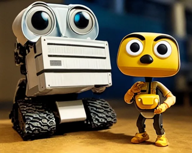 Image similar to Wall-E Funko Pop with package