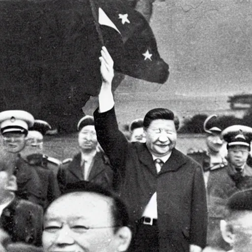 Image similar to xi jinping liberating the netherlands in 1 9 4 5