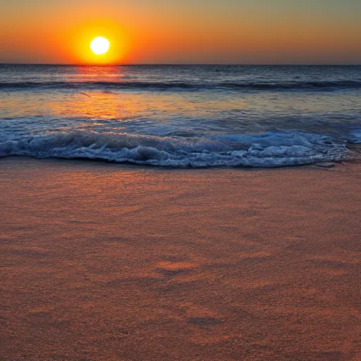 Image similar to earth chilling on the beach, sunset