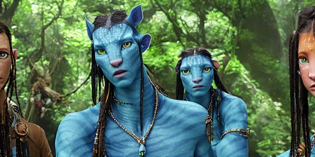 Image similar to still from avatar 2