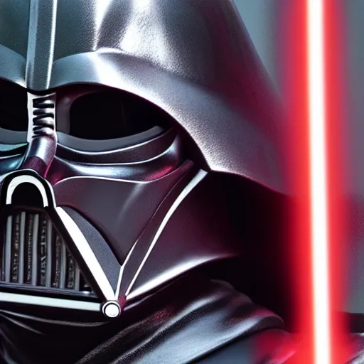 Prompt: darth vader, portrait, realistic, high definition, very detailed, extremely high detail, photo realistic, symmetrical, unreal engine 5