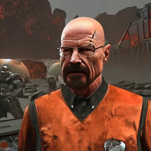 Image similar to Walter White in Doom eternal