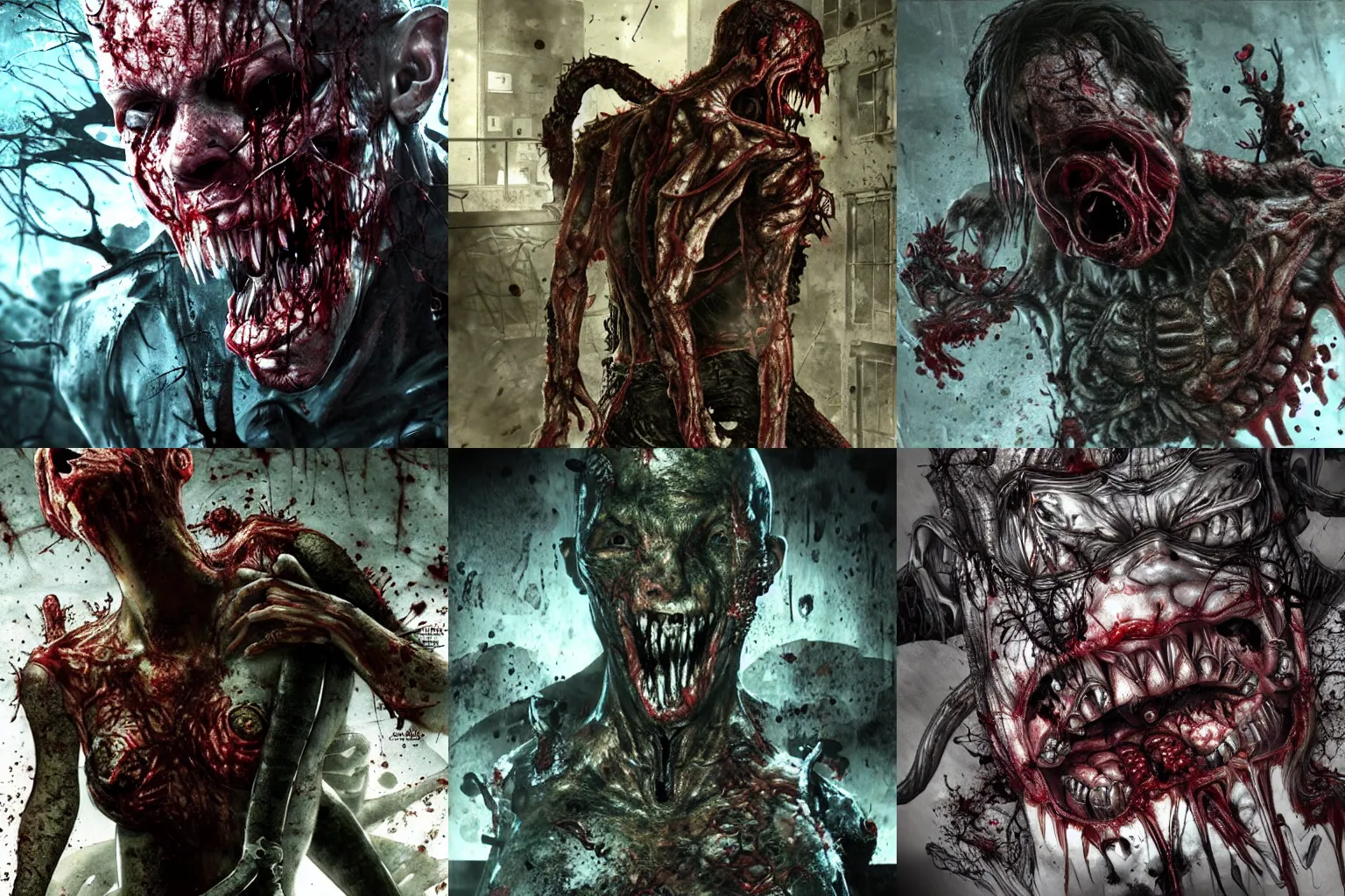 Prompt: Resident Evil virus concept art, nasty, vile, disgusting, rotten, putrid, highly detailed, horror, scary, terrifying, horrific, hd 4k