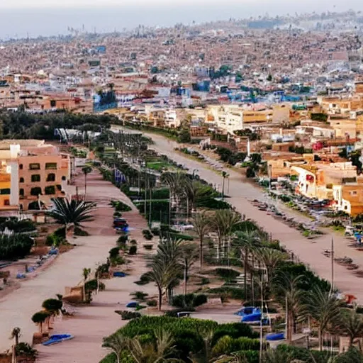 Prompt: kenitra city morocco, landscape