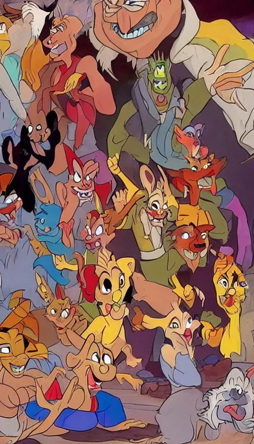 Image similar to rage, by don bluth