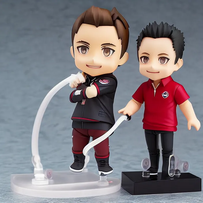 Prompt: a anime nendoroid of elon musk with black shoe, car tesla 3, figurine, product photo, detailed