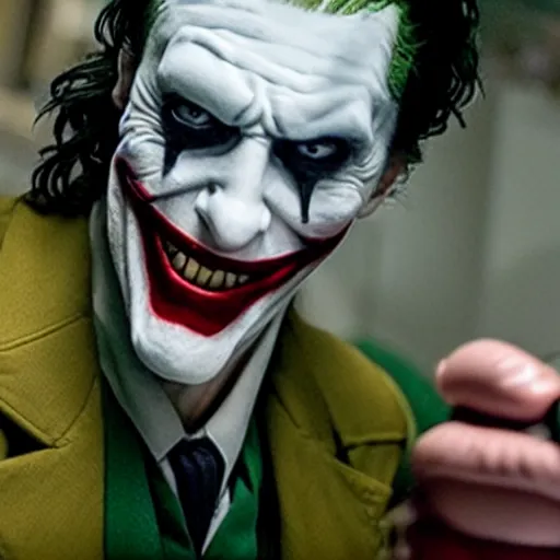 Image similar to film still of young Al Pacino as joker in the new Joker movie