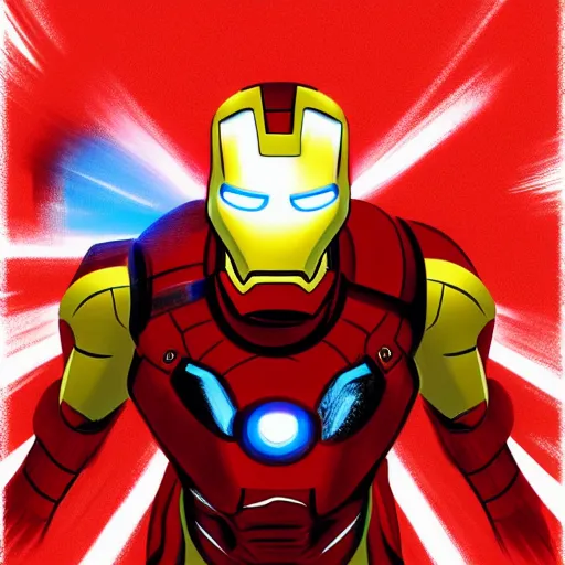 Digital painting of Donald Trump as Iron Man, from The | Stable ...