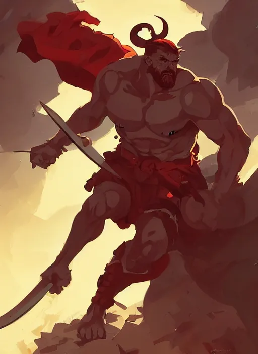 Prompt: leonidas rushing into battle, heroic, glorious, in the style of artgerm, gerald brom, atey ghailan and mike mignola, vibrant colors and hard shadows and strong rim light, plain background, comic cover art, trending on artstation
