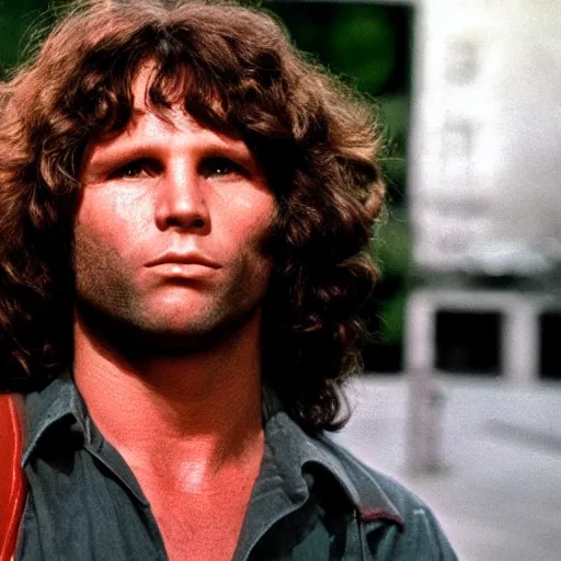 Image similar to Jim Morrison as a GTA loading screen