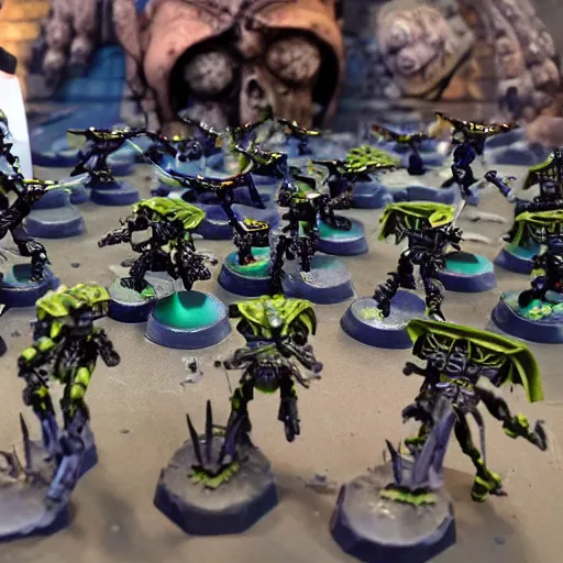 Image similar to necron doing as others look on in awe