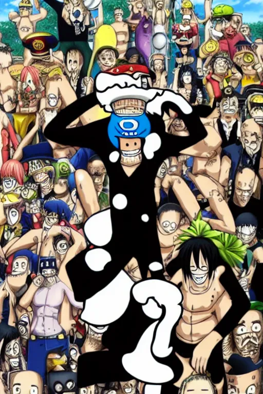 Image similar to hitler in one piece