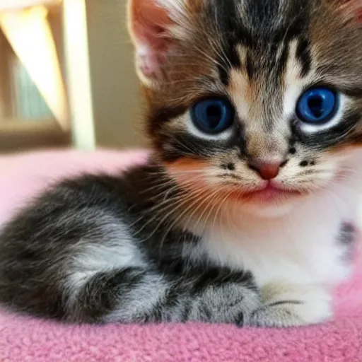 Image similar to the cutests kitten in the world