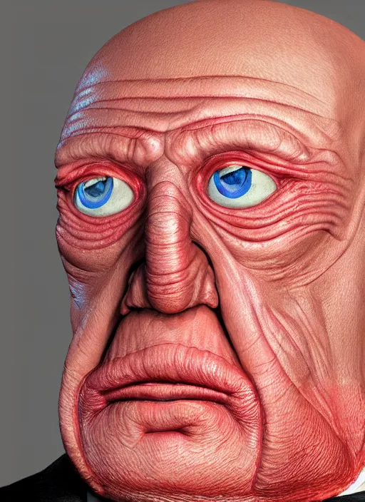 Image similar to photorealistic 3 0 0 0 ( dr. john a. zoidberg ), portrait photography feroflex photorealistic studio lighting ektachrome detailed intricate face details, ultradetails, beautiful face, realistic shaded perfect face, extremely fine details