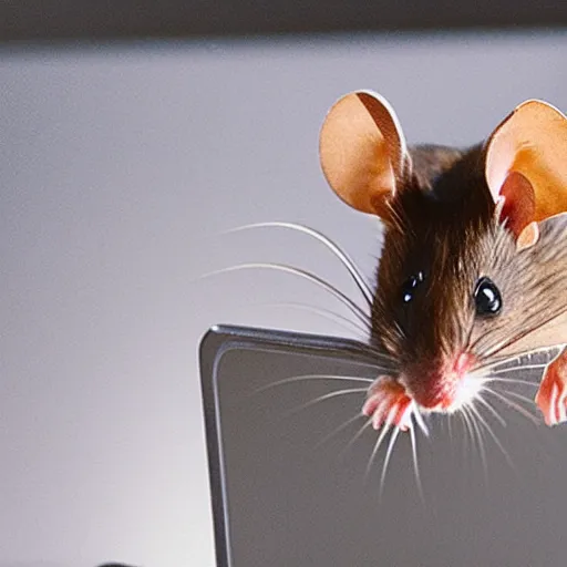 Prompt: a photo of a mice as a computer mouse