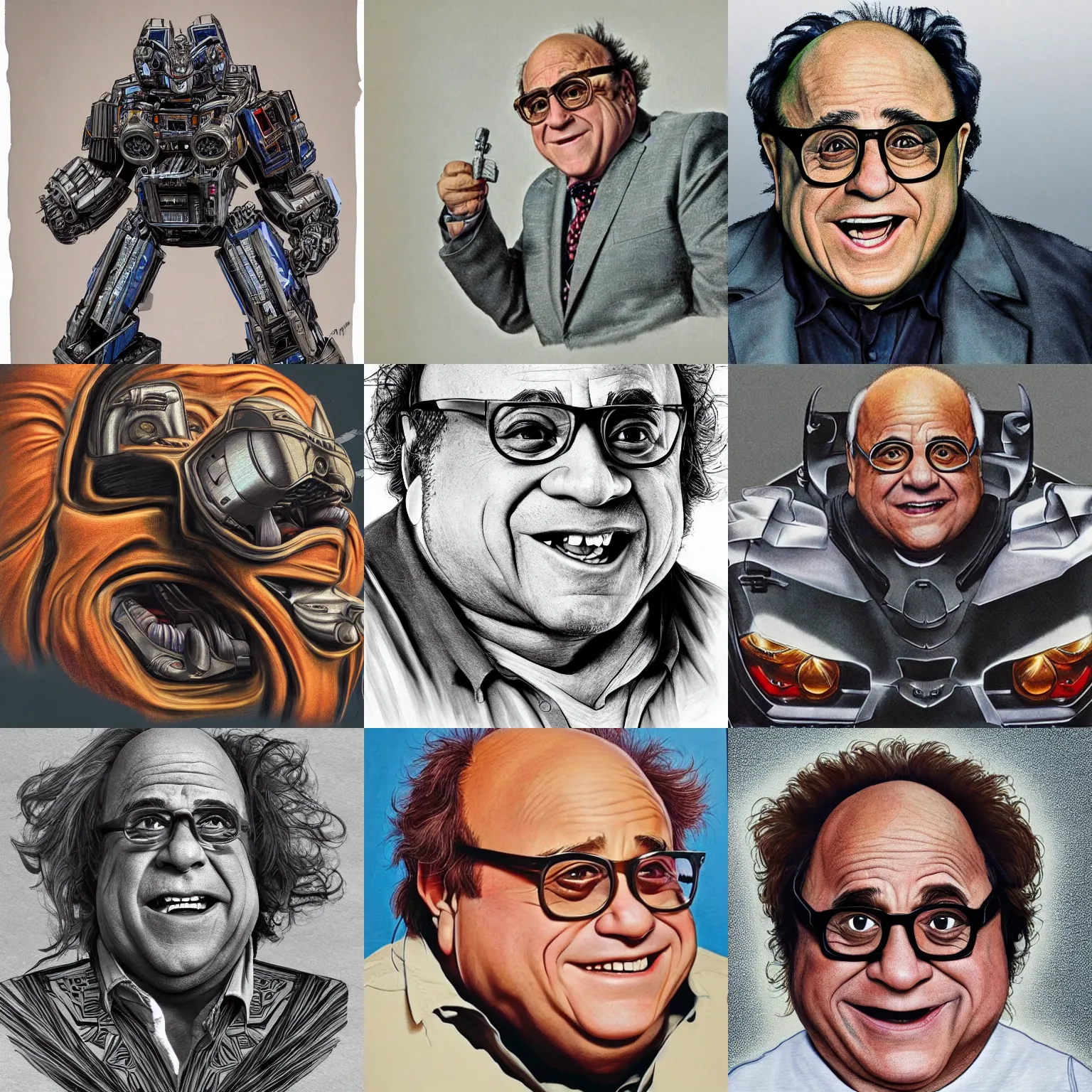 Prompt: danny devito as a transformer, realism, 8 k, intricate, detail